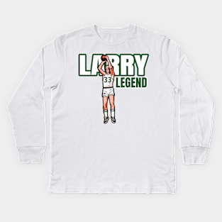 Celtics Larry Legend 33 Kids Long Sleeve T-Shirt